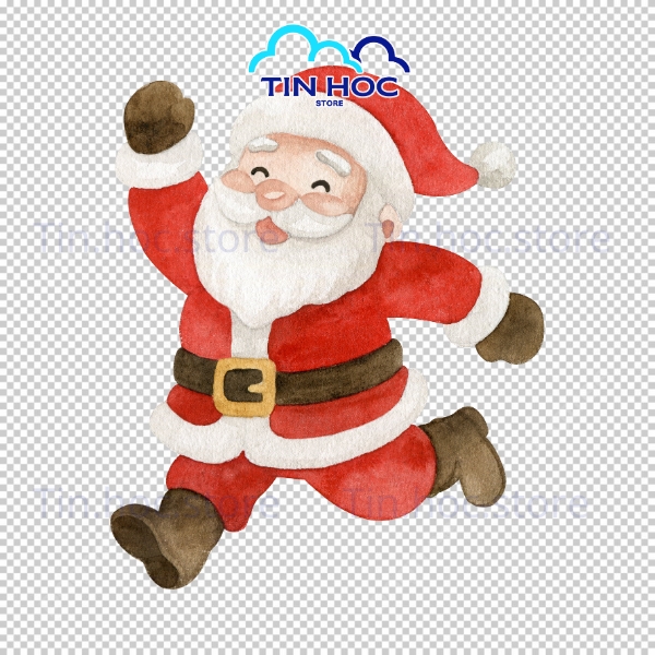 Mẫu ông già Noel vector phong cách minh họa