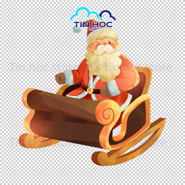 Mẫu ông già Noel vector phong cách chibi