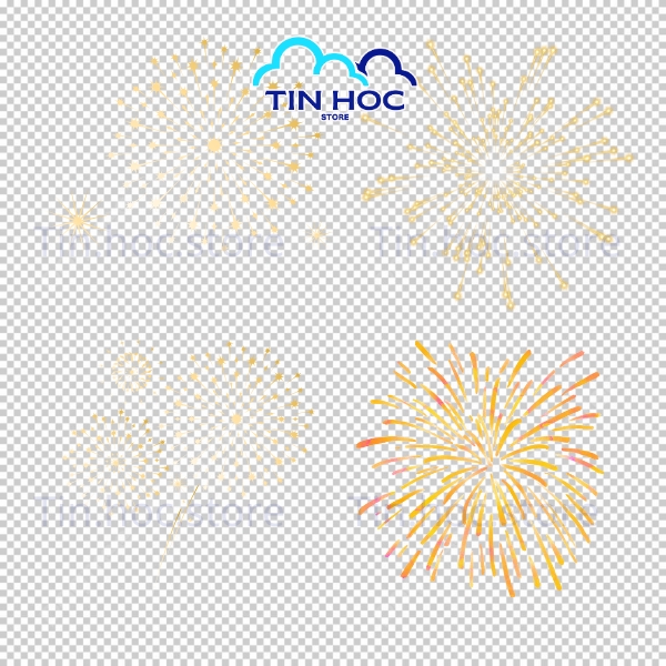 Pháo hoa vector phong cách nghệ thuật trừu tượng