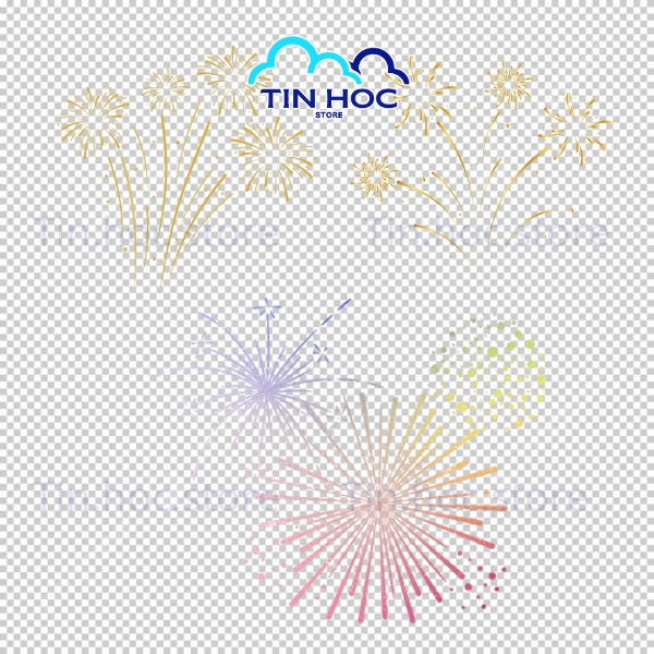 Pháo hoa vector thiết kế chuyên nghiệp dễ chỉnh sửa