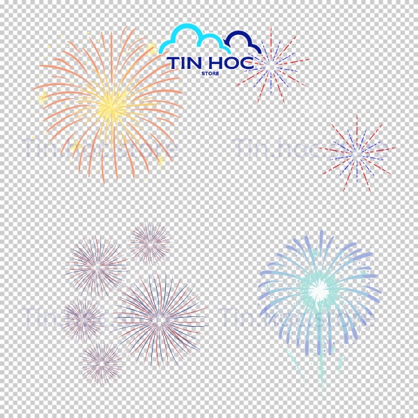 Pháo hoa vector hiệu ứng ánh sáng đẹp