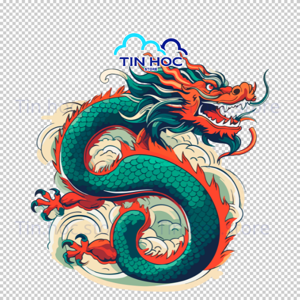Rồng Vector Phong Cách Á Đông (Việt Nam, Trung Quốc, Nhật Bản)
