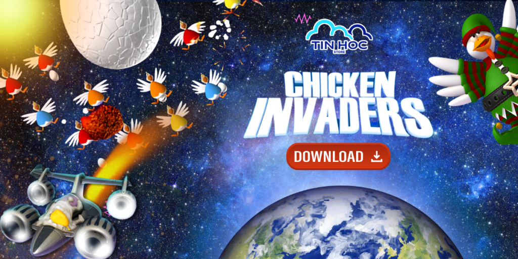 Tải Game Bắn Gà Cổ Điển Cho Máy Tính Chicken Ivader 4, 5 