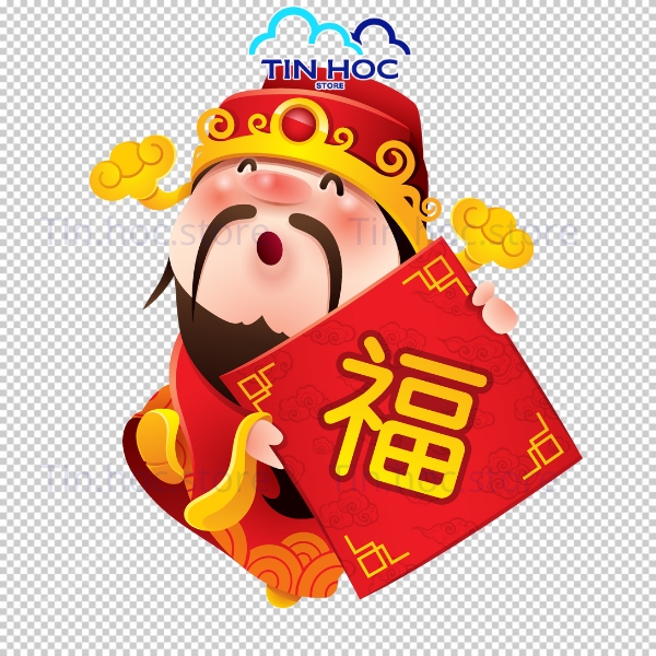 Mẫu Thần Tài Vector Tối Giản Hiện Đại