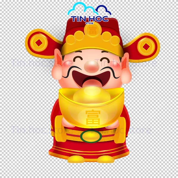 Mẫu Thần Tài Vector Đẹp Cho In Ấn