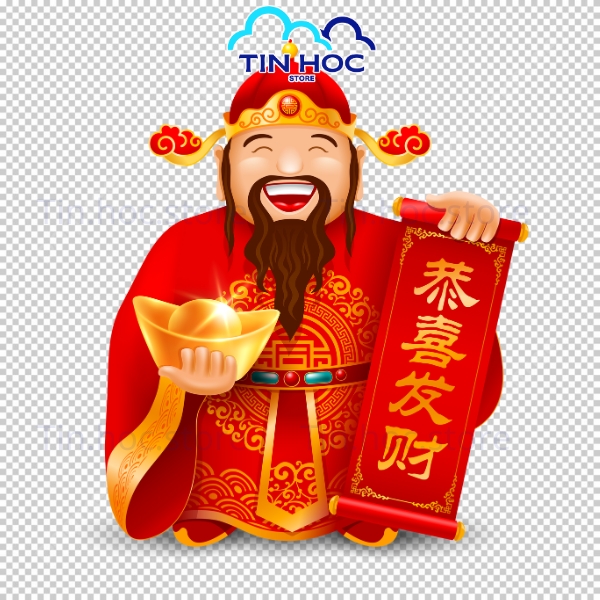 Mẫu Thần Tài Vector Phát Tài Phát Lộc