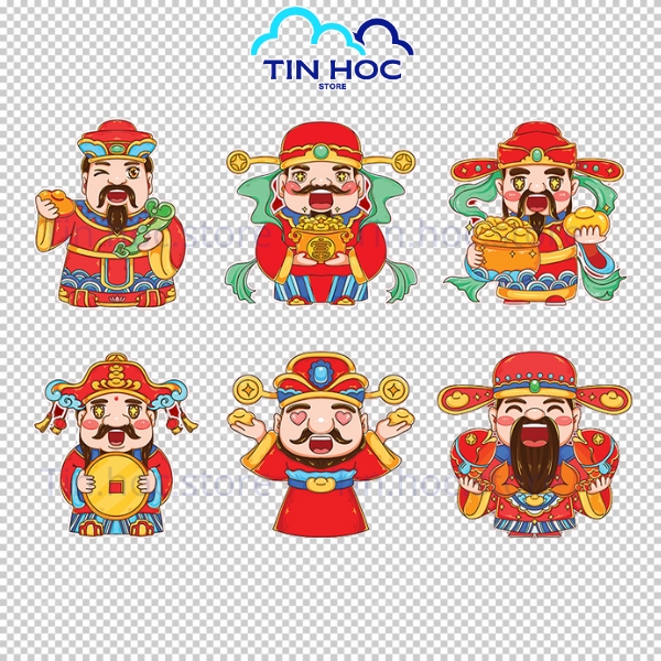 Mẫu Thần Tài Vector Hài Hòa Cho Poster