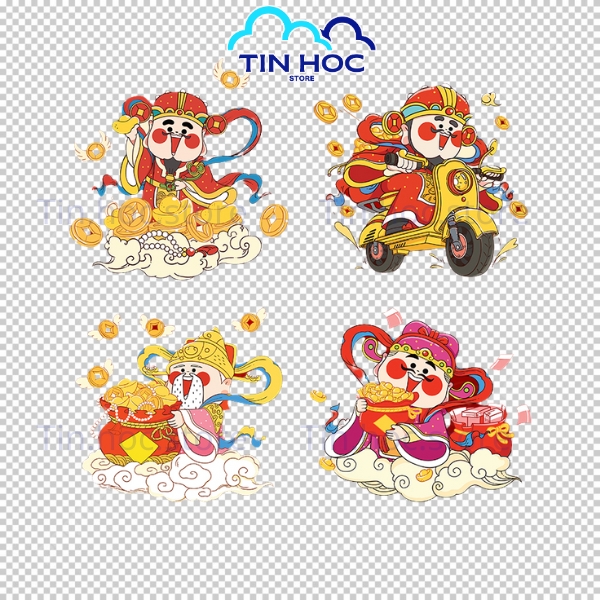 Mẫu Thần Tài Vector Thiết Kế Trung Thu – Tài Lộc