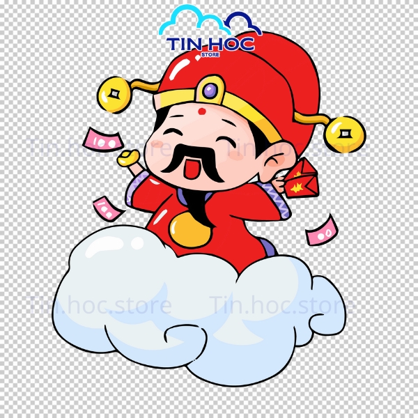 Mẫu Thần Tài Vector Phong Cách Truyền Thống