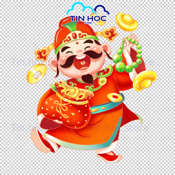 Mẫu Thần Tài Vector Tối Giản Hiện Đại