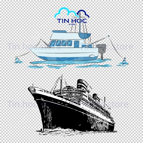 Mẫu thuyền vector file AI EPS chất lượng cao