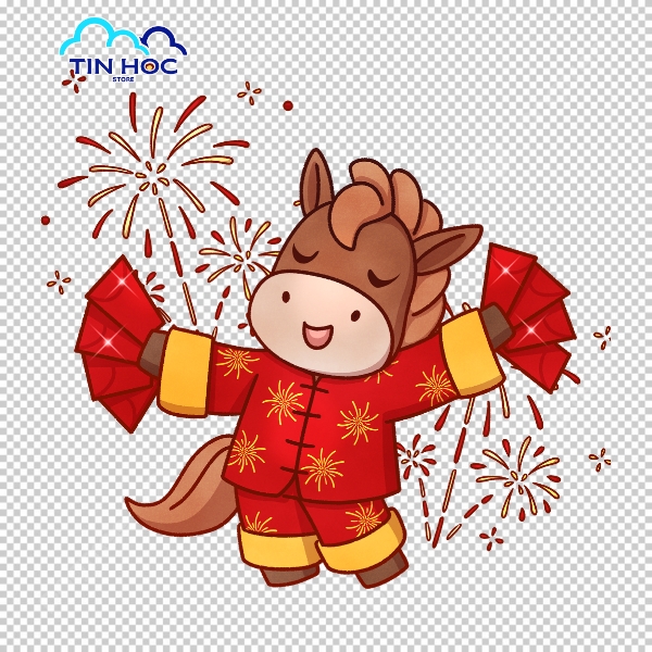 Mẫu Banner Đỏ – Vector Ngựa Tết Bính Ngọ