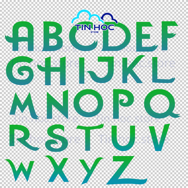 Mẫu bảng chữ cái thiết kế theo phong cách phim phi vụ động trời zootopia