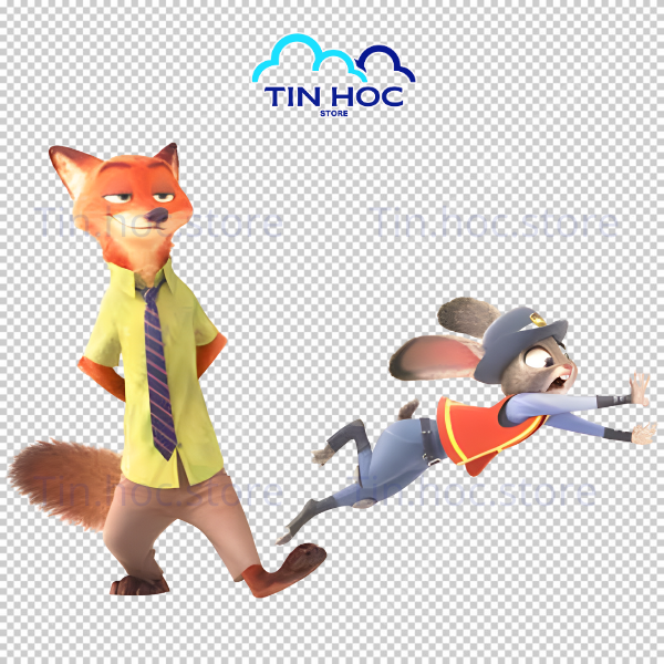Mẫu nick wilde vector art tái hiện chân thực vẻ ngoài lém lỉnh 