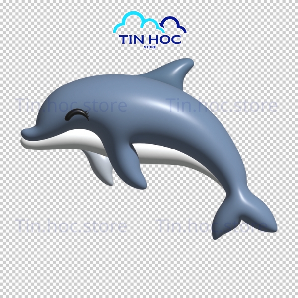 Mẫu cá heo vector vui nhộn