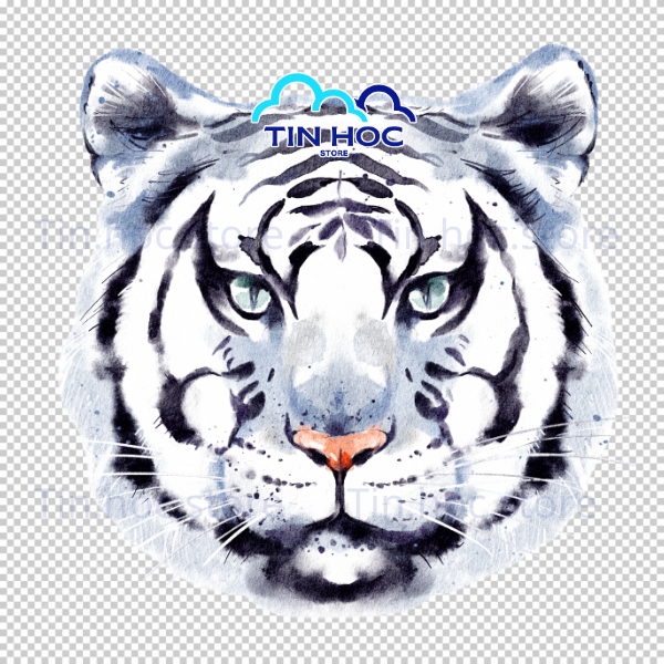 Mẫu con hổ vector phong cách graffiti