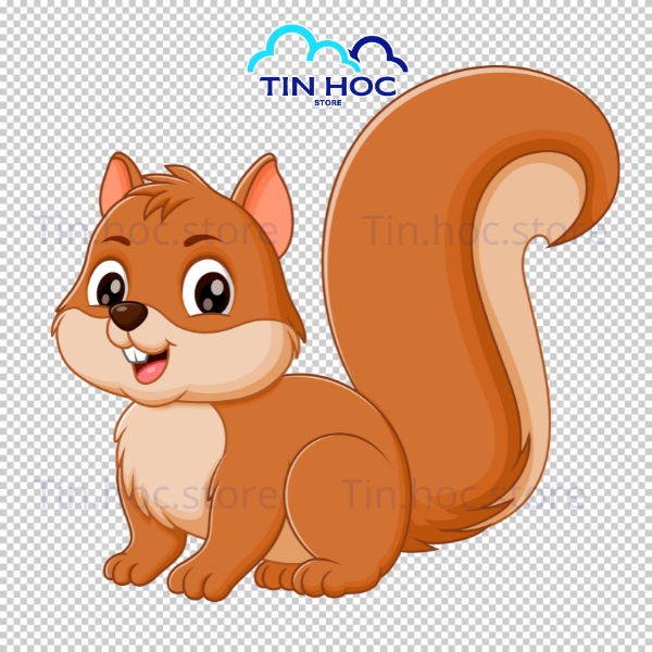 Mẫu con sóc vector ngộ nghĩnh cho thiết kế