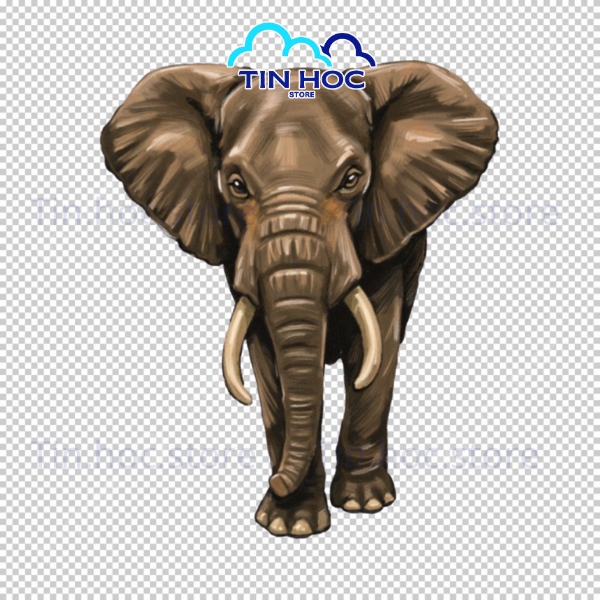 Mẫu con voi vector phù hợp nhiều mục đích