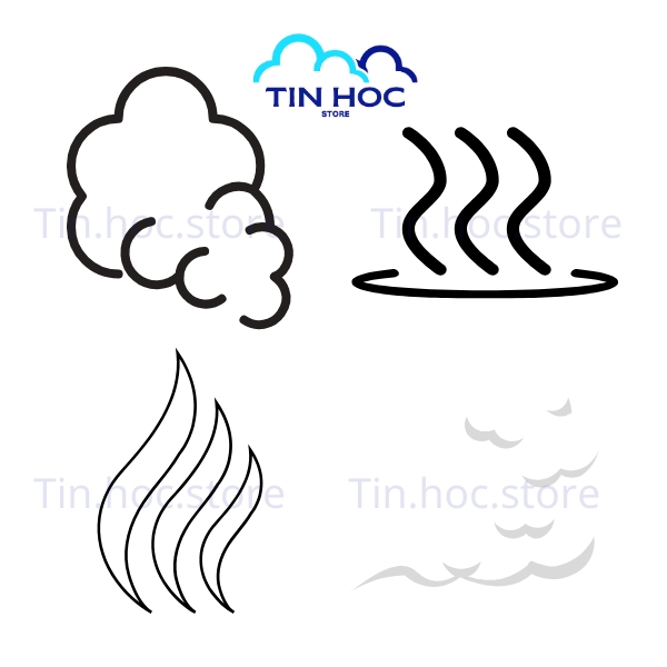 Mẫu khói vector chuyển sắc độc đáo