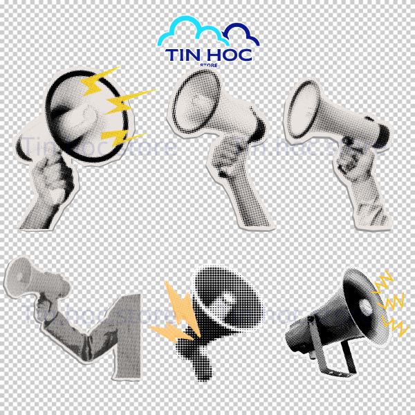 Mẫu loa cổ điển vector mang lại nét hoài cổ độc đáo cho các ấn phẩm mang phong cách vintage