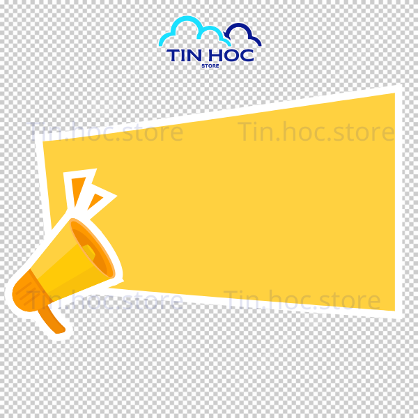 Mẫu loa thông báo mang phong cách hiện đại phù hợp cho các bài đăng mạng xã hội