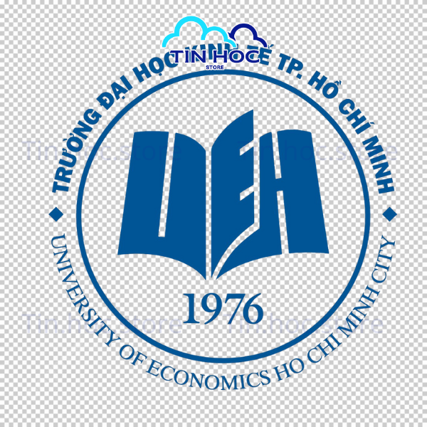 Mẫu logo UEH PNG không nền chất lượng cao giúp sinh viên dễ dàng chèn vào slide thuyết trình