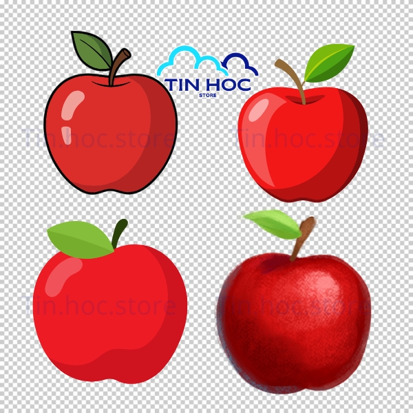 Mẫu quả táo vector sáng tạo độc đáo