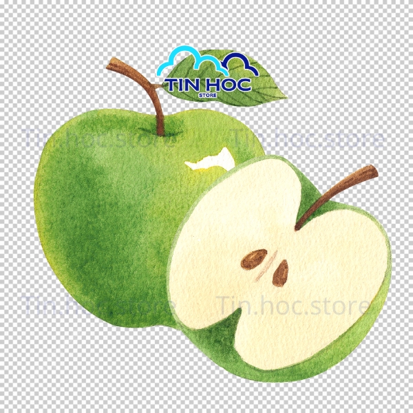 Mẫu quả táo vector biểu tượng thực phẩm sạch