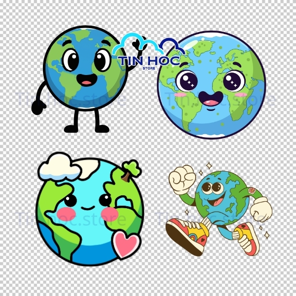 Mẫu trái đất vector 3D nhìn từ không gian