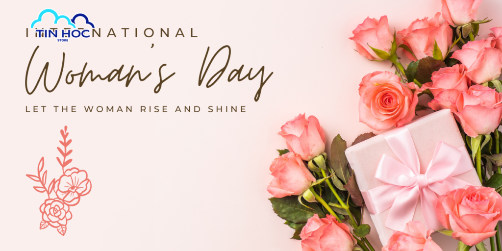 Mẫu vector 8/3 kết hợp hình ảnh ngày quốc tế phụ nữ đầy cảm xúc