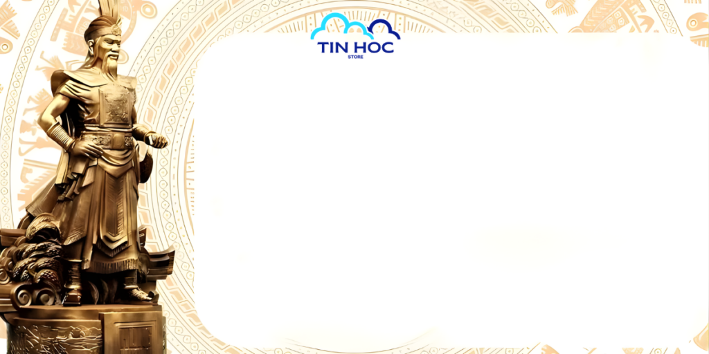 Mẫu background Giỗ Tổ Hùng Vương trơn dễ dàng sáng tạo thiết kế riêng