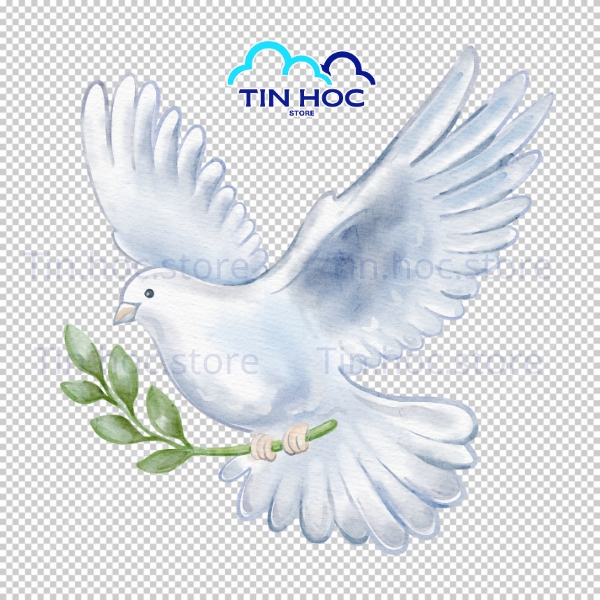 Mẫu chim bồ câu vector nghệ thuật đường nét mềm mại