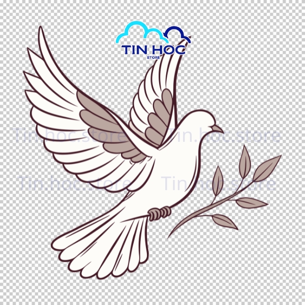 Mẫu chim bồ câu vector chất lượng cao, dễ tải