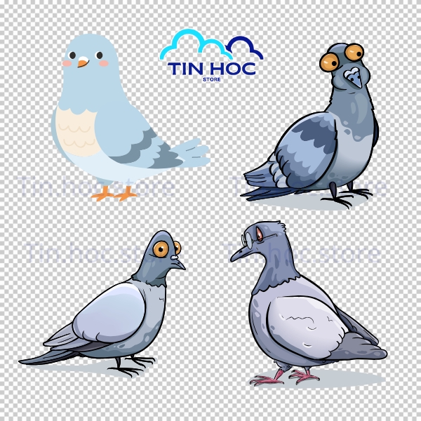 Mẫu chim bồ câu vector phong cách hiện đại 2026