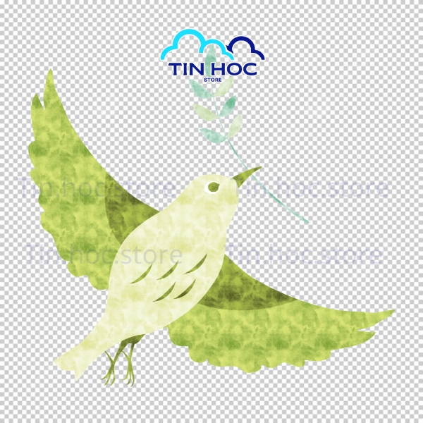 Mẫu chim bồ câu vector sáng tạo cho in decal