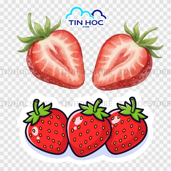 Họa Tiết Dâu Tây Vector Lặp Lại Dành Cho Thiết Kế