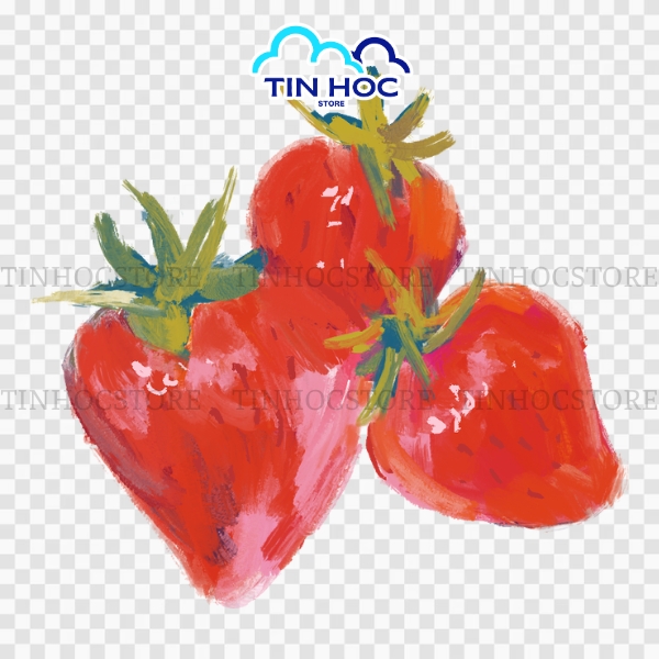 Dâu Tây Vector Phong Cách Hoạt Hình Dễ Thương