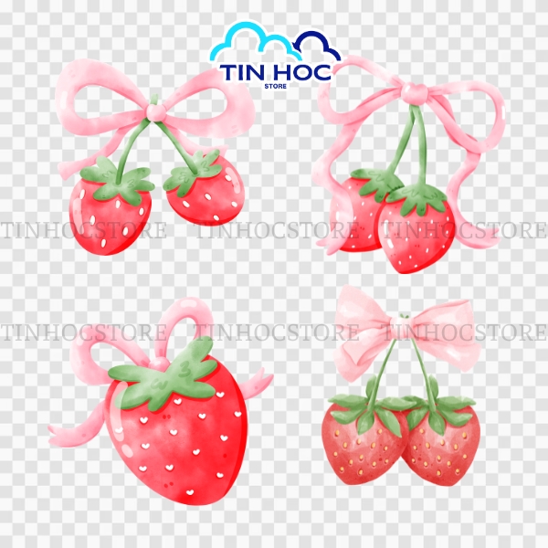 Bộ Vector Dâu Tây Đa Dạng Phong Cách Thiết Kế