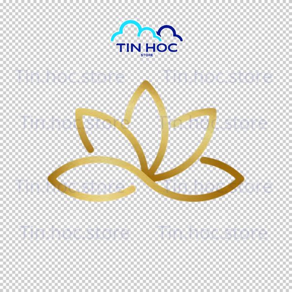 Mẫu thiết kế hoa sen vàng vector tách nền PNG Mẫu thiết kế hoa sen vàng vector tách nền PNG