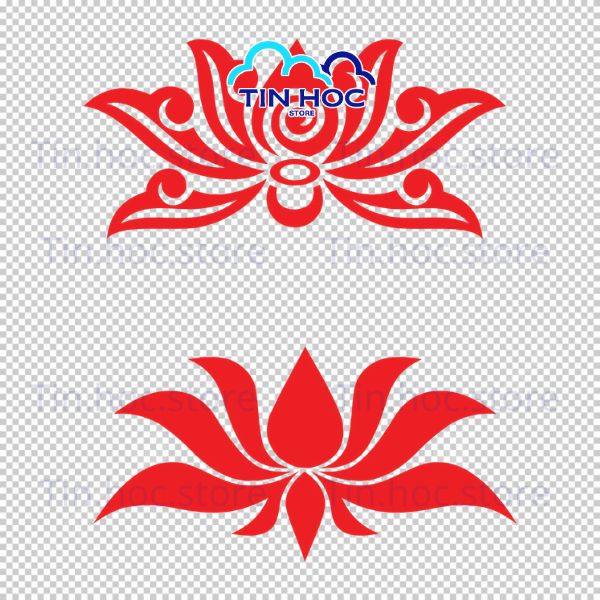Mẫu hoa sen vector tách nền PNG Mẫu hoa sen vector tách nền PNG