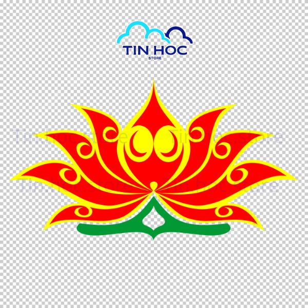 Mẫu vector logo hoa sen thiết kế cách điệu Mẫu vector logo hoa sen thiết kế cách điệu