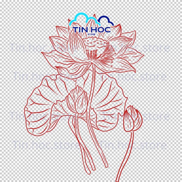 Mẫu họa tiết hoa sen cách điệu thiết kế dạng file vector Mẫu họa tiết hoa sen cách điệu thiết kế dạng file vector