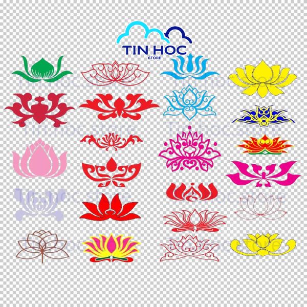 Mẫu logo hoa sen vector đẹp Mẫu logo hoa sen vector đẹp