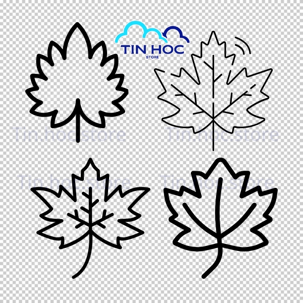 Bộ sưu tập mẫu lá phong vector mùa thu