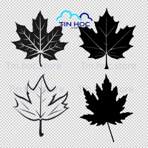 Vector lá phong đơn lẻ cho thiết kế logo