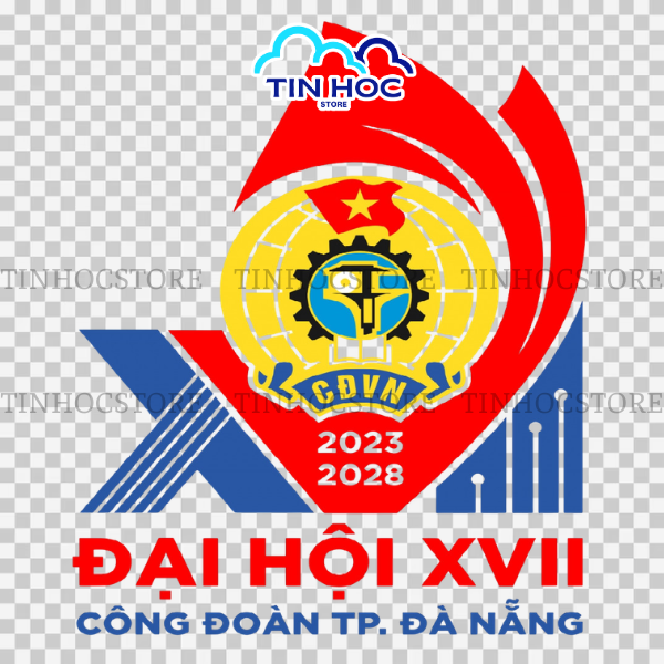 Mẫu logo công đoàn việt nam đại học XVII TP. Đà Nẵng