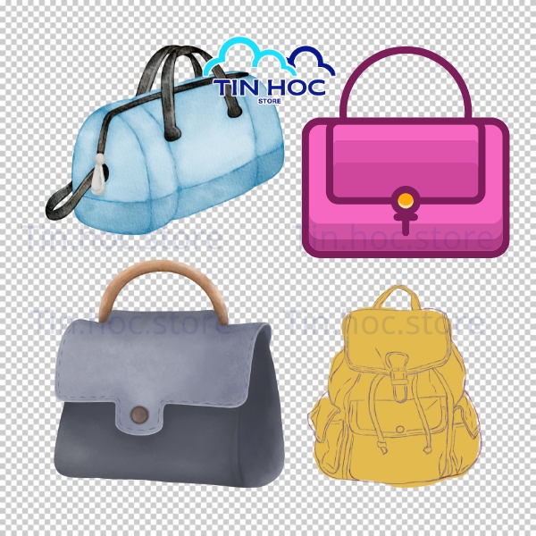 Mẫu túi xách vector dành cho banner, poster