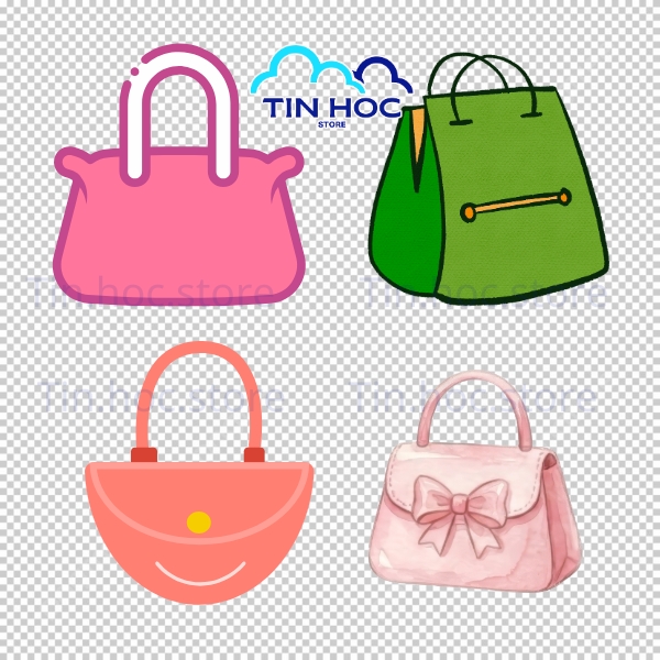 Mẫu túi xách vector đơn giản mà đẹp