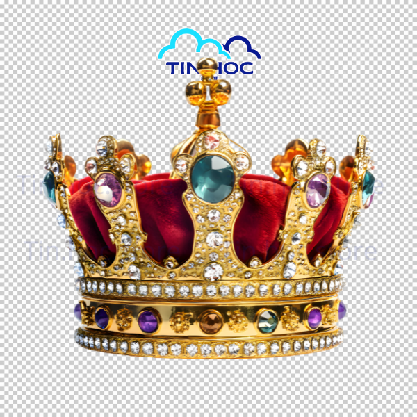 Mẫu vương miện hoàng gia Anh dạng file vector AI giúp bạn dễ dàng chỉnh sửa