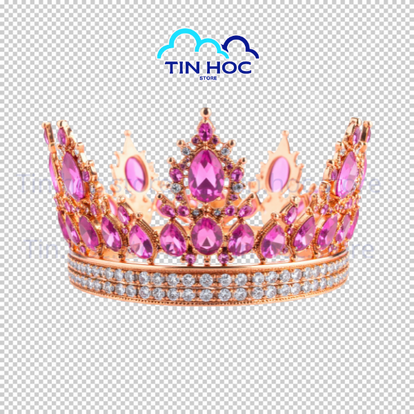 Mẫu vương miện nữ hoàng đính ngọc trai là hình ảnh tách nền chất lượng cao, phù hợp cho các poster ngành spa